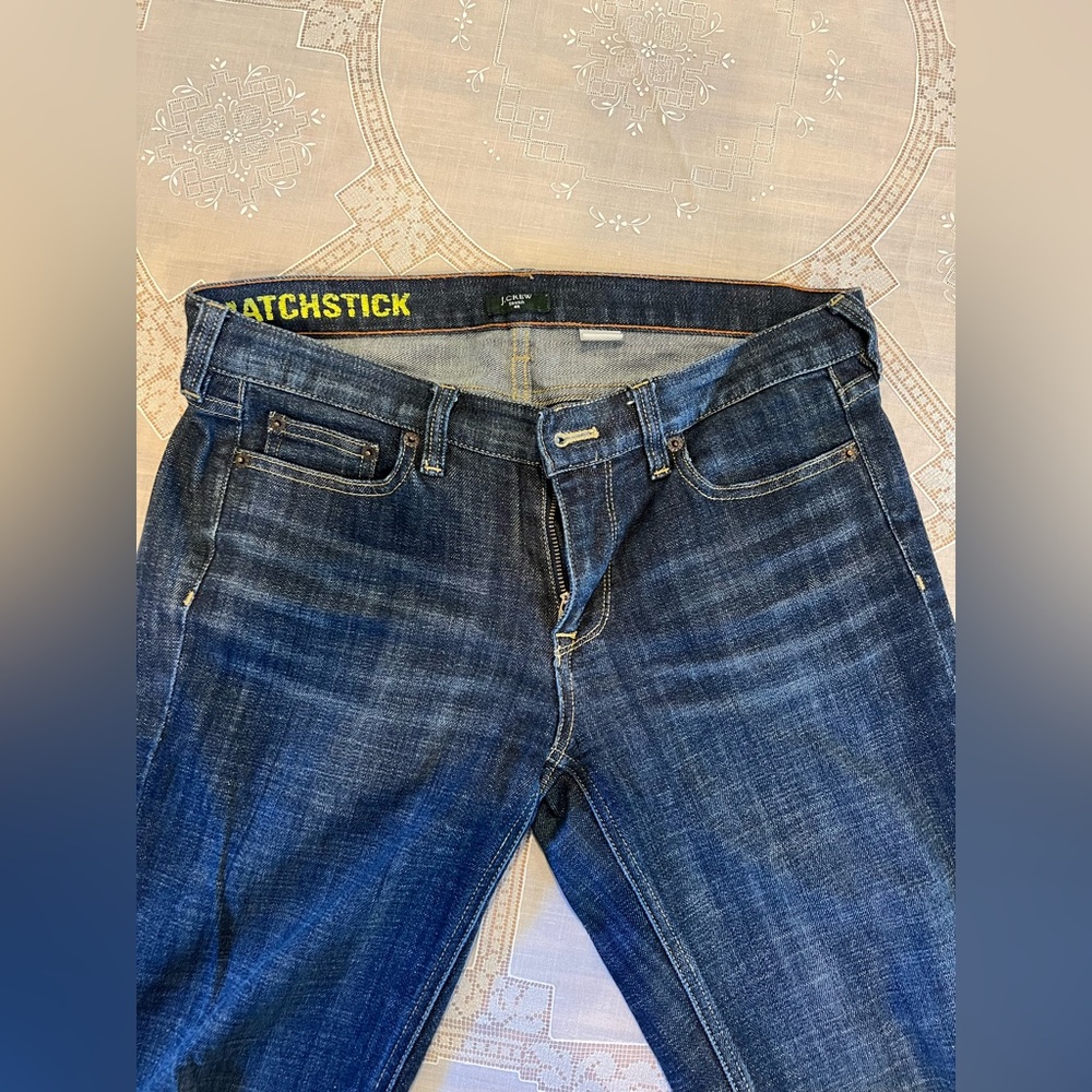 JCrew Matchstick Stretch Jeans, Straight Leg, EUC, Size 29R - Picture 7 of 7